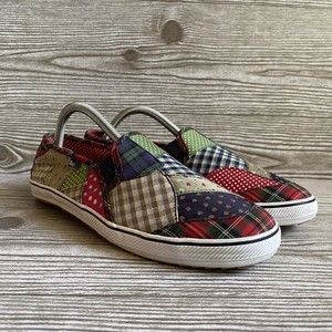 Keds Womens Multicolor Patchwork Slip On Sneakers  Size 9